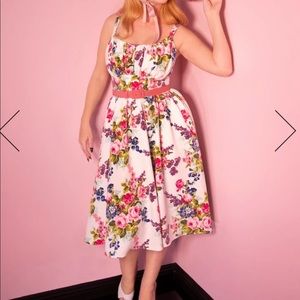 Ingenue White Floral Dress Vixen Micheline Pitt